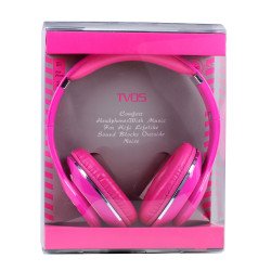 HiFi Sound Stereo Headphone with Mic TV05 (Hot Pink)